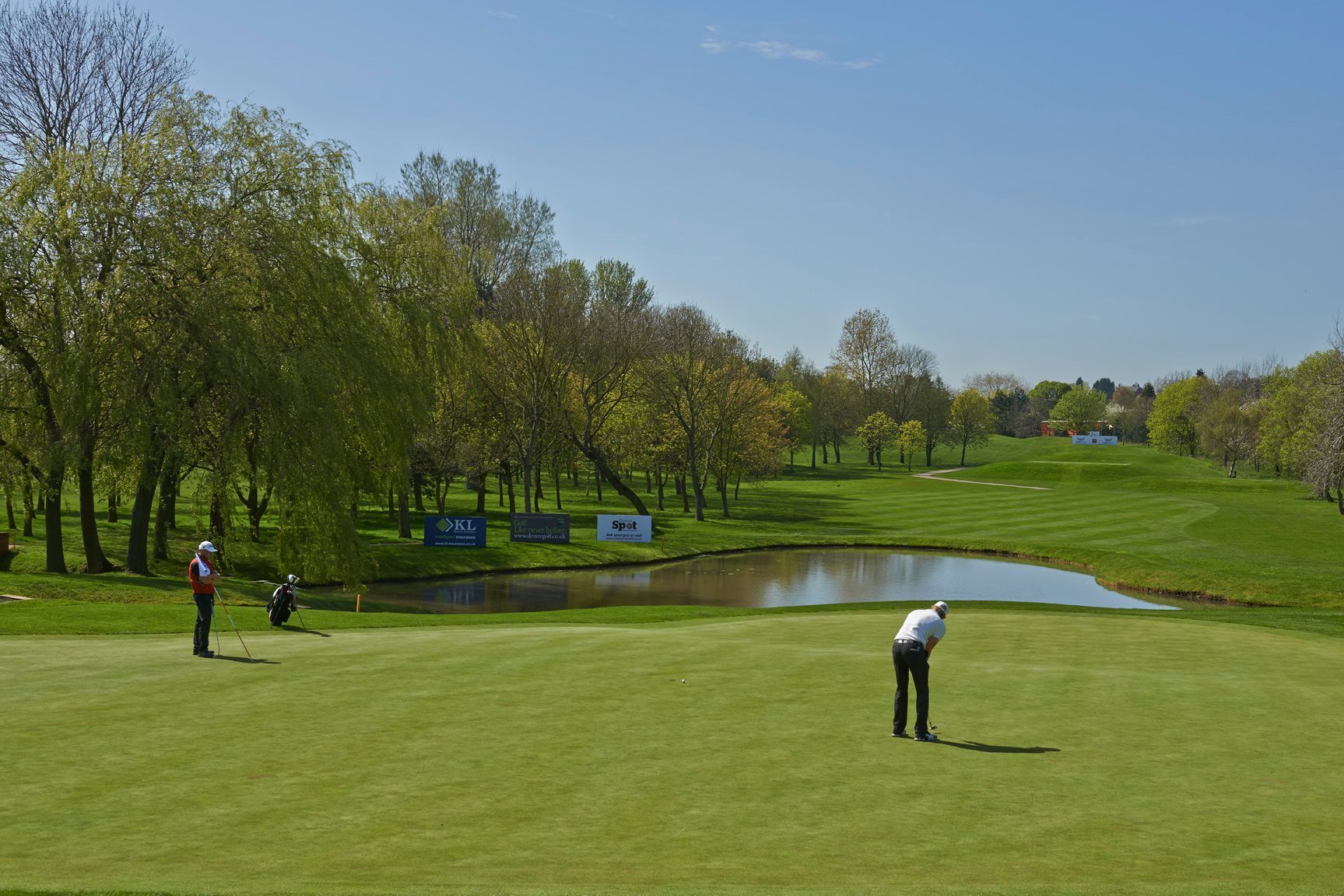 Golfers on the golf course