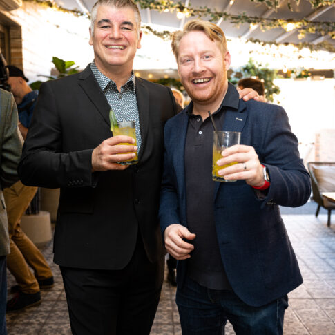 Mark and Nathan Hanes from Iron Box enjoying the EDGE Creative networking event