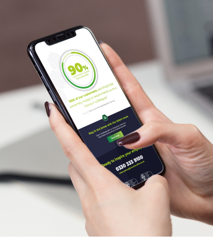 Bravo Benefits website design on mobile devices