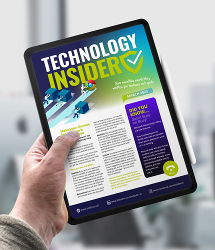 Webpage construction and design for our client Bold IT's news