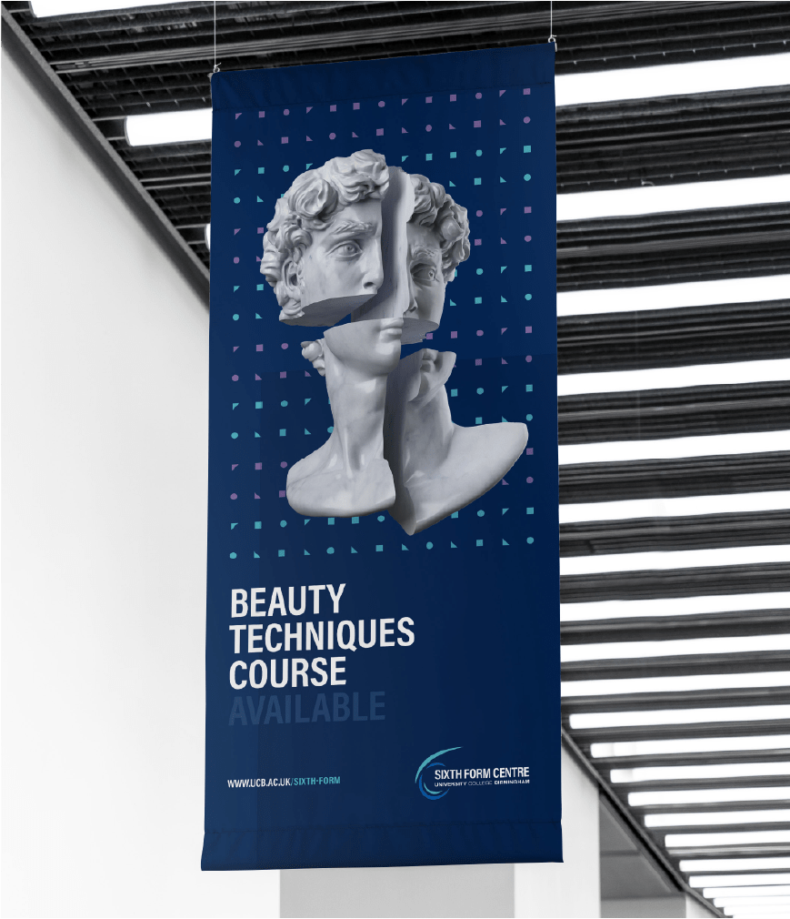 UCB sixth form banner design