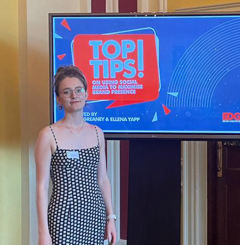 Ellena hosting a digital training masterclass