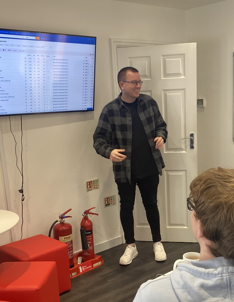 An EDGEucation being held by our team member Sean