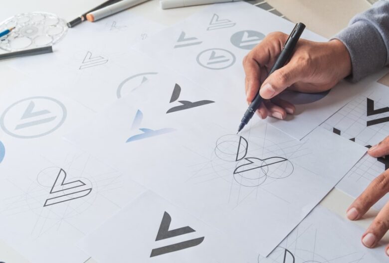 Person refreshing a brand design