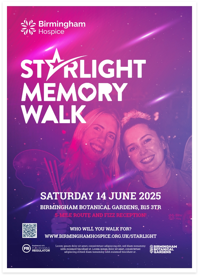 Birmingham Hospice Starlight Memory Walk Poster