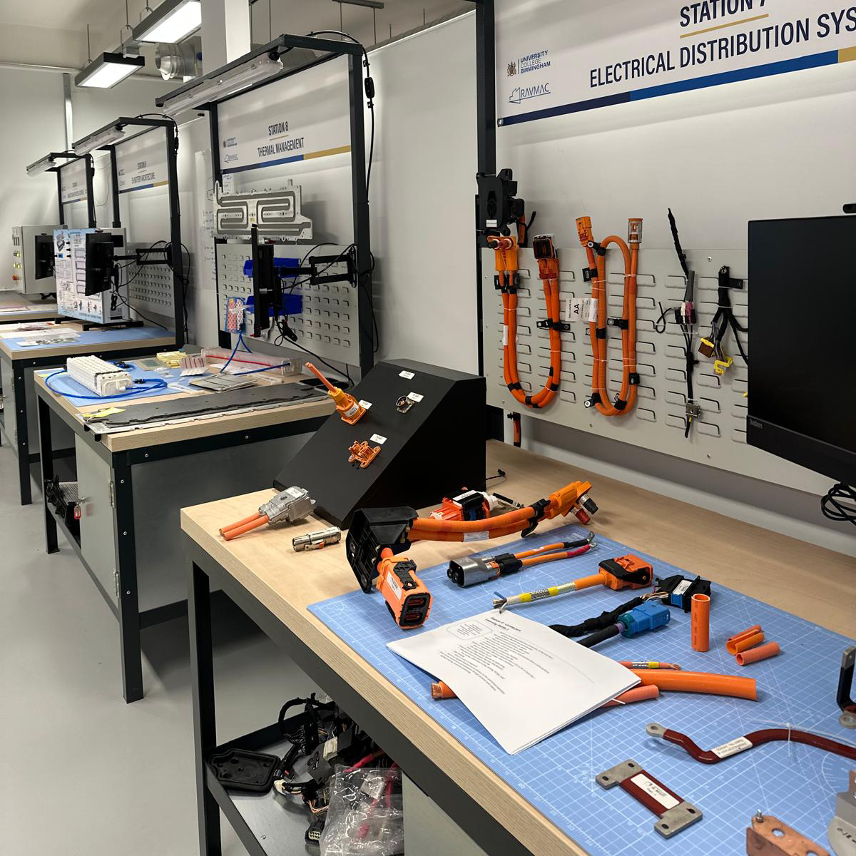 Brochure facing outwards.